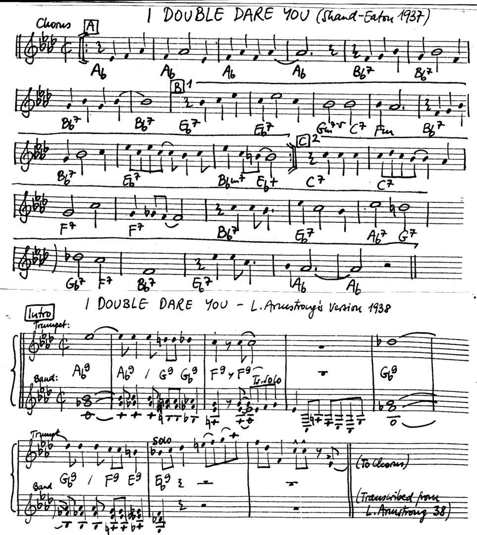 i double dare you leadsheet – book us for your next 20s or gatsby event